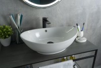 Раковина Gid N9019 51108 накладная белая 60x37x19