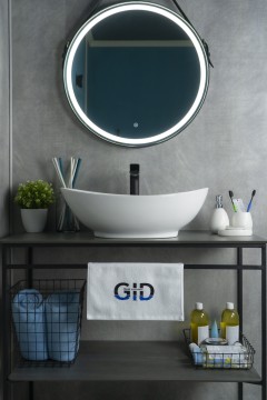 Раковина Gid N9019 51108 накладная белая 60x37x19