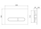 Кнопка смыва BelBagno PROSPERO BB005-PR-CHROME, цвет-хром глянцевый