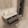 База под раковину Vincea  Alto 1000 подвесная, 2 выкатных ящика soft close, светло-серый матовый
