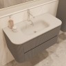 База под раковину Vincea  Alto 1000 подвесная, 2 выкатных ящика soft close, светло-серый матовый