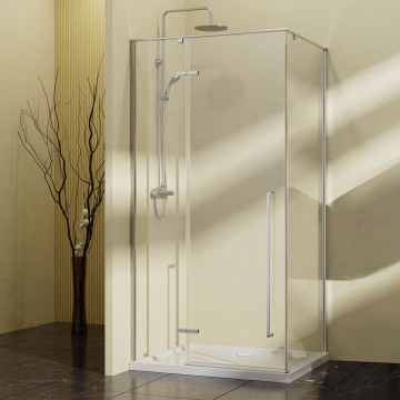 Душевой уголок Слим-Н (Slim-N) VSR-5SN1010CL, 1000*1000, хром, стекло прозрачное