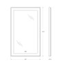 Зеркало BelBagno SPC-KRAFT-600-1000-LED-TCH-WARM