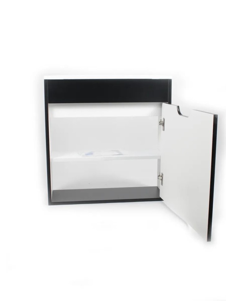 Тумба под раковину для ванной подвесная Uperwood Modul 60х21х60 см, чернаяатовая