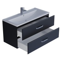 Тумба под раковину Uperwood Foster 100 см, черная