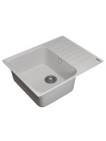 Кухонная мойка из искусственного камня Uperwood UPD-202, прямоугольная, цвет туман