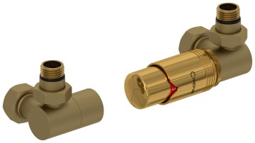 Автоматический терморегулятор 3D правый (G 1/2" НР х G 3/4" НГ)