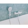 Смеситель Hansgrohe Ecostat для ванны, настенный, термостатический, цвет: белый матовый 13114700
