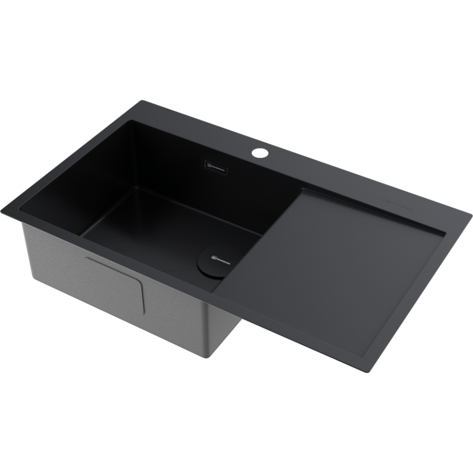 Кухонная мойка Omoikiri Akisame 86-L Side-GB нерж. сталь/графит