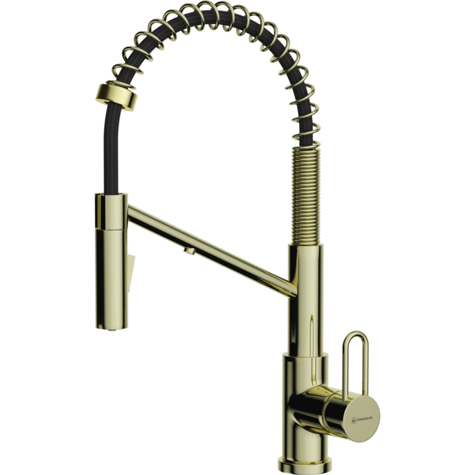 Смеситель для кухни Omoikiri Mikawa 2 Plus-LG латунь/светлое золото