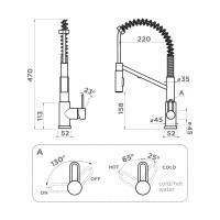 Смеситель для кухни Omoikiri Mikawa 2 Plus-LG латунь/светлое золото