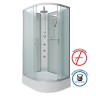 Душевая кабина Niagara Classic NG-33184-14LBKTG (110х80х210) средний поддон(26см),стекло матовое,4 места