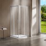 Душевой уголок Garda VSS-1G1111CLBN, 1100*1100, брашированный никель, стекло прозрачное