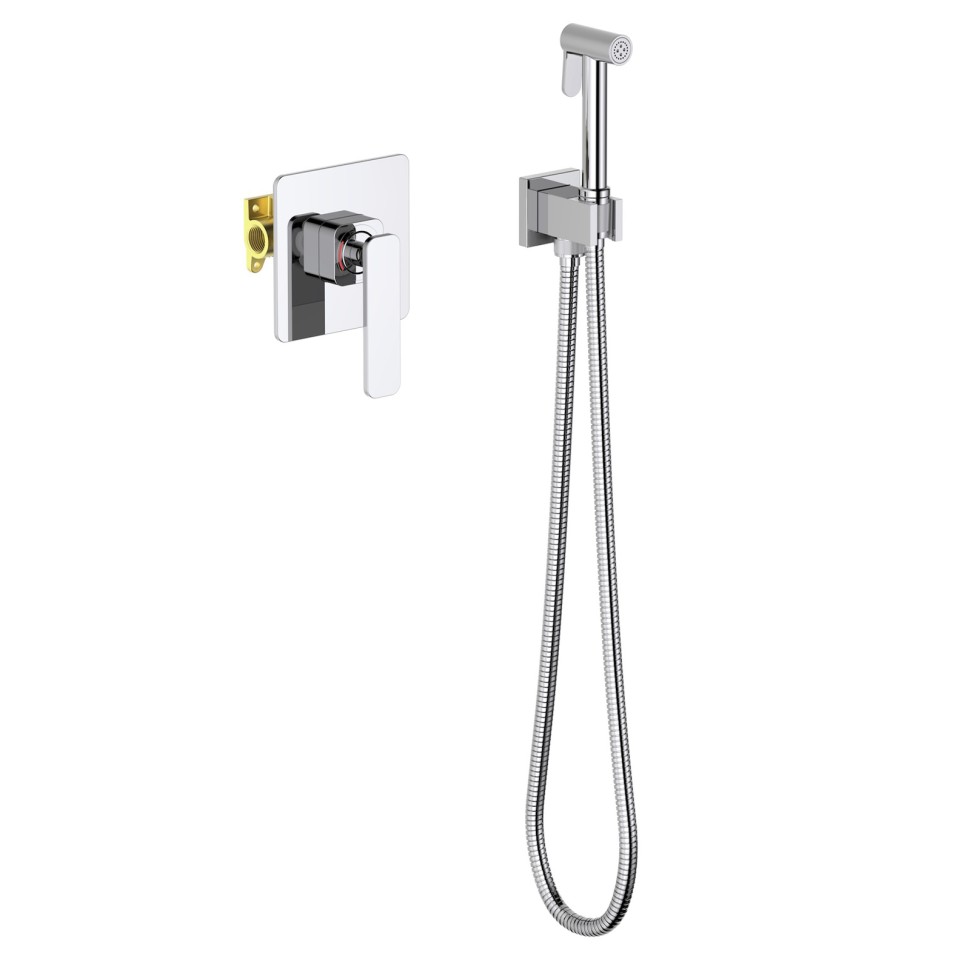 Смеситель встроенный с гигиеническим душем Timo Torne 4389/00SM хром