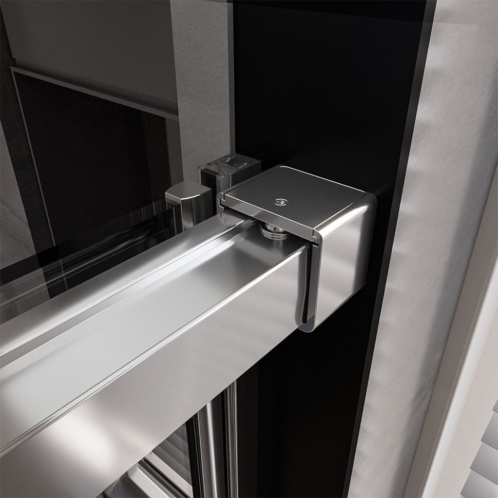 Душевой угол Veconi Premium Trento PTC-SP-40CH, 1500х800x2000, хром, стекло прозрачное