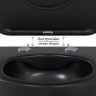 Унитаз BERGES подвесной VENTAS Black Rimless 49 см, сиденье дюропласт Ventas Slim SO, микролифт, быстросъём