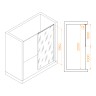 Душевая перегородка RGW WA-034 (Прозрачное, 1000)