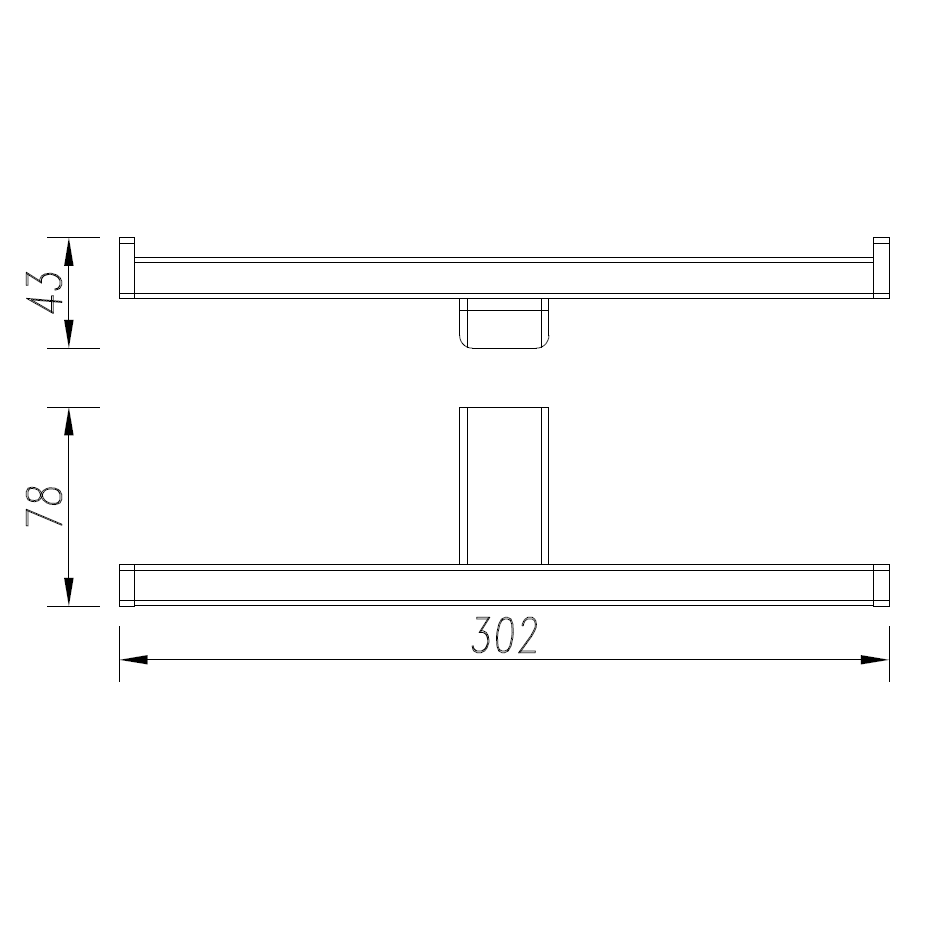 AQM7308MB Tivoli Держатель туалетной бумаги двойной, черный матовый