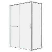 Душевое ограждение Grossman Style 100.K33.05.110.10.00-200.K33.05.80.10.00 (110х80х195) раздвижная,хром,стекло прозрачное,2 места