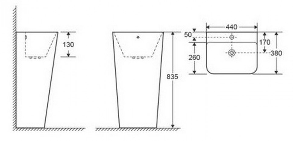 Умывальник CeramaLux G302