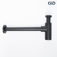 Сифон для раковины Gid G-74BL 75503S черный матовый