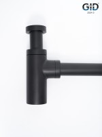 Сифон для раковины Gid G-74BL 75503S черный матовый
