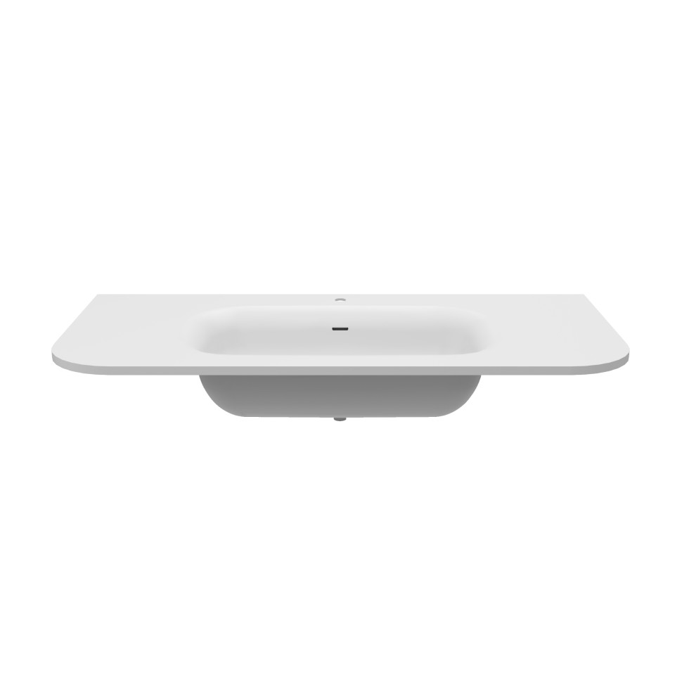 Раковина Vincea Alto VCB-4A100MW, Corian, цвет белый матовый