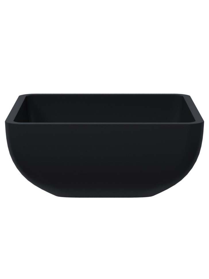 Раковина для ванной накладная Uperwood Florida квадратная, бетон, цвет черный