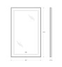 Зеркало BelBagno SPC-KRAFT-600-1000-LED-TCH-WARM-NERO