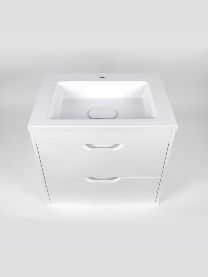 Тумба под раковину для ванной подвесная Uperwood Modul 61х44,4х55 см, белаяатовая