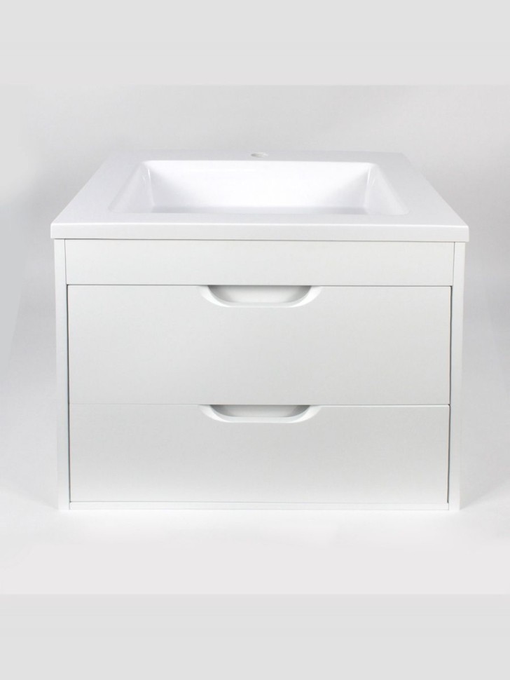 Тумба под раковину для ванной подвесная Uperwood Modul 61х44,4х55 см, белаяатовая