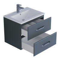 Тумба под раковину Uperwood Foster 60 см, серый графит