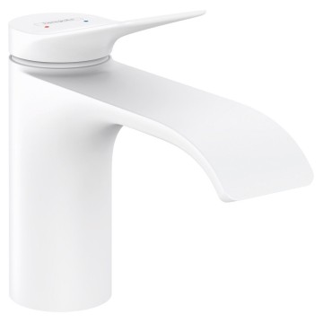 Смеситель для раковины Hansgrohe Vivenis без сливного гарнитура 75012700, белый матовый