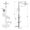 Душевая система Ideal Standard CERATHERM T25+ с термостатом, хром