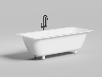 Ванна встраиваемая ORLANDA AXSIS KIT 180x80 покраска по RAL полностью S-Stone Матовое