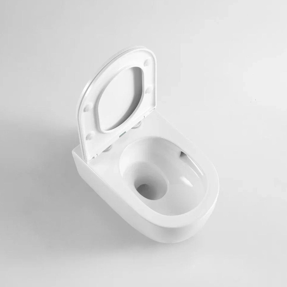 Унитаз BERGES подвесной Tornas Rimless 53 см, сиденье дюропласт Tornas Slim SO, микролифт, быстросъём
