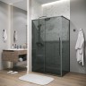 Душевое ограждение Grossman Galaxy 100.K33.01.100.42.10-200.K33.01.90.42.10 (100х90х195) раздвижная,графит сатин,стекло тонированное,2 места