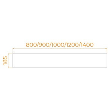 Экран для поддона RGW NA/STYLE фронтальный (800)
