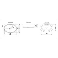 Раковина Ceramalux NC 262