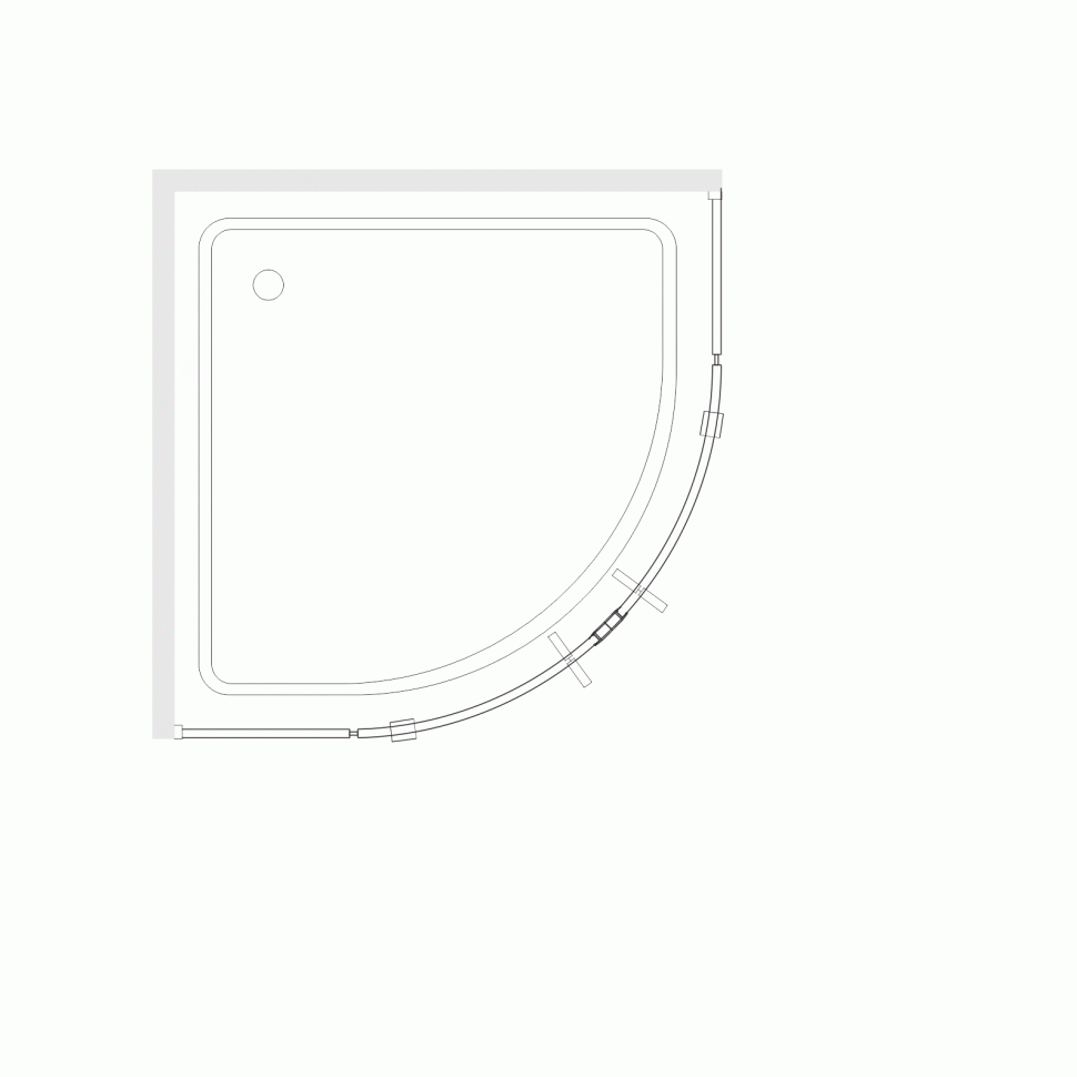 Душевой уголок RGW SV-53 (Прозрачное, 800x800)