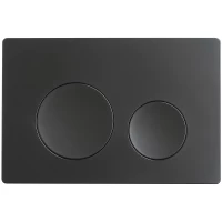 Кнопка смыва Veconi FLUSH V2, чёрный матовый