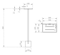 Стойка для ванной комнаты ABBER Stein AS1635 белая матовая