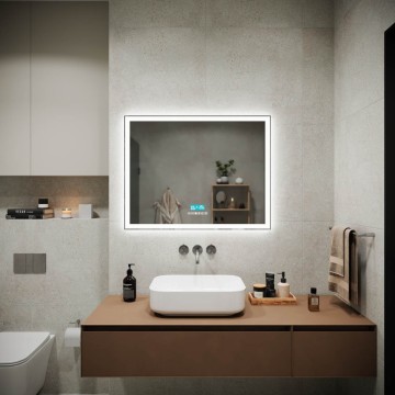 Зеркало для ванной комнаты SANCOS City 2.0 900x700 c подсветкой, арт.CI2.900