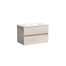 Тумба подвесная SANCOS Urban 790х450х550, c двумя ящиками оснащенными доводчиками, дуб галифакс натуральный , арт. UR80EG