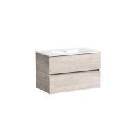 Тумба подвесная SANCOS Urban 790х450х550, c двумя ящиками оснащенными доводчиками, дуб галифакс натуральный , арт. UR80EG