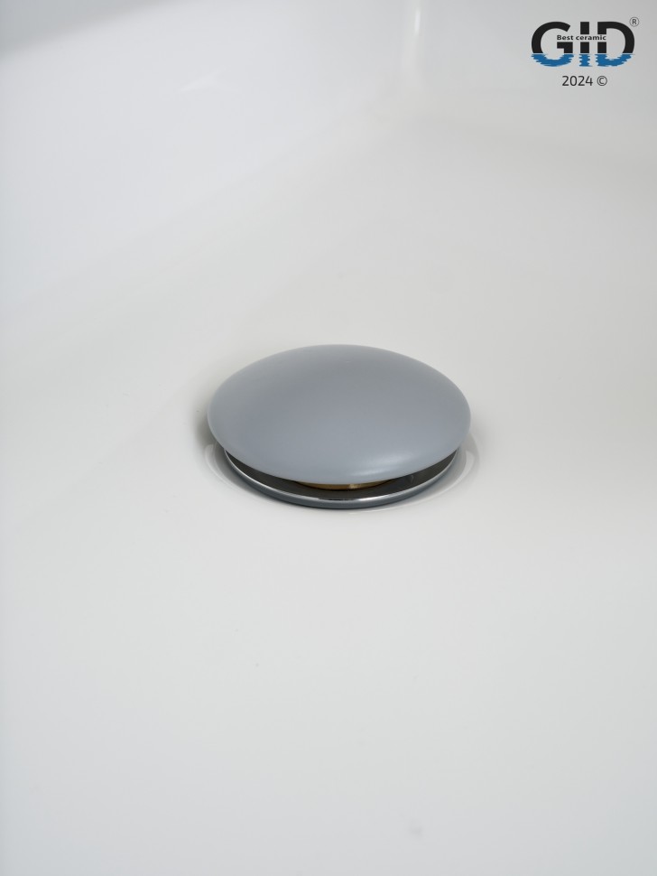 Донный клапан Gid без перелива Gmh100 74401K серый матовый 7x7x10