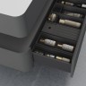 База под раковину Vincea  Caprise 1000 подвесная, 1 выкатной ящик soft close, серый матовый