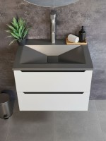 Раковина для ванной Uperwood Geo 70 см, графит