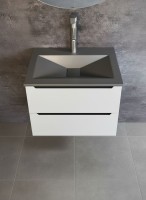 Раковина для ванной Uperwood Geo 70 см, графит