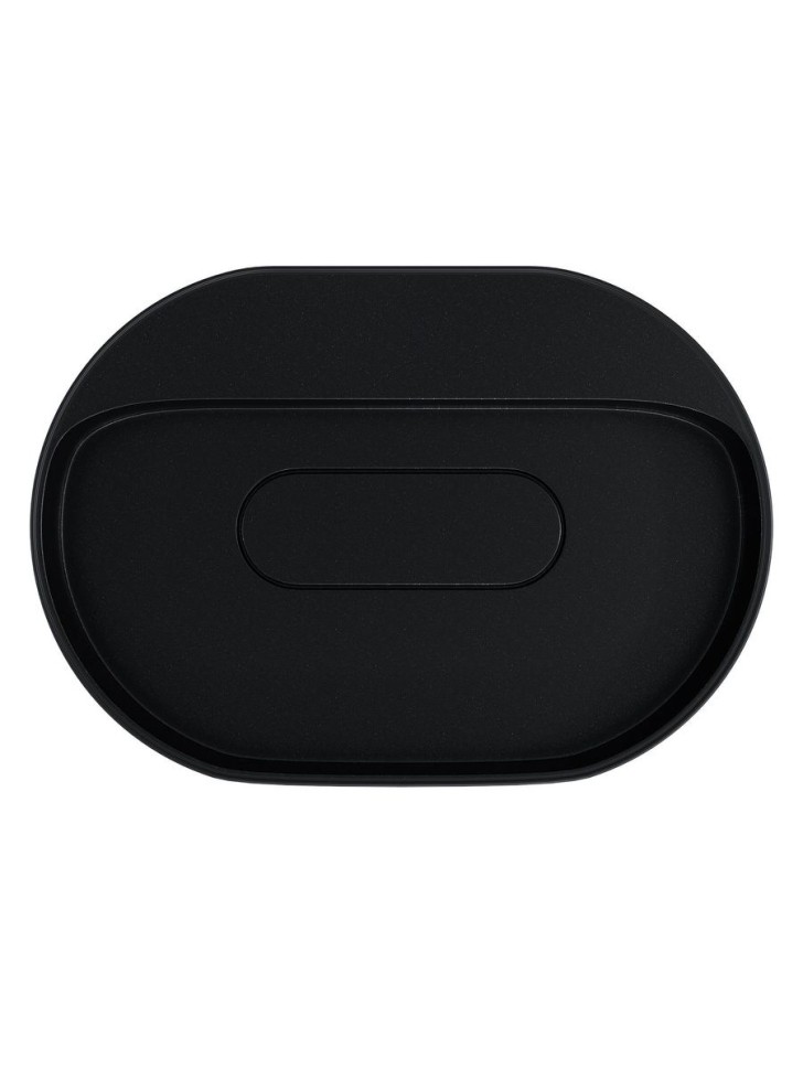 Раковина накладная овальная Uperwood Tanos Quartz 55 см, без отверстия для смесителя, черная, космос